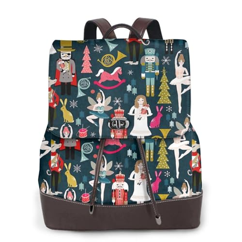 Sac à dos en cuir pour femme motif casse-noisette un cadeau féerique