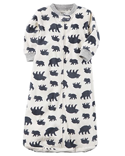 Carter's Unisex Baby Fleece Sleepbag Sleepsuit, Bears, Medium 6-9 Months