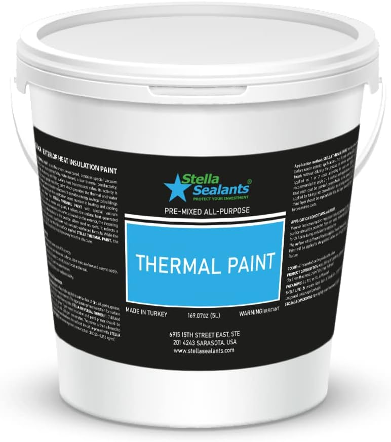 Stella Thermal Paint (169oz, 5L) Insulating WaterBase HeatProof