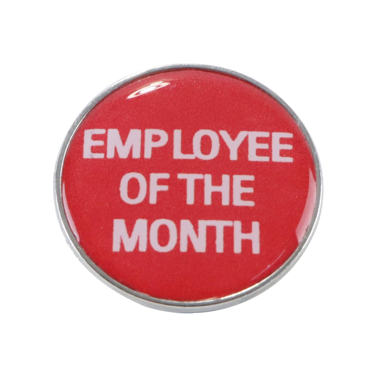 Alide Pin de esmalte rojo, Empleado del mes, Pin de solapa con premio "Jefe divertido", Suministros de incentivos, Broche con botón, Insignia de recompensa laboral
