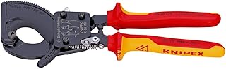 KNIPEX Nożyce do kabli (z mechanizmem zapadkowym) izolowane 1000 V (250 mm) 95 36 250