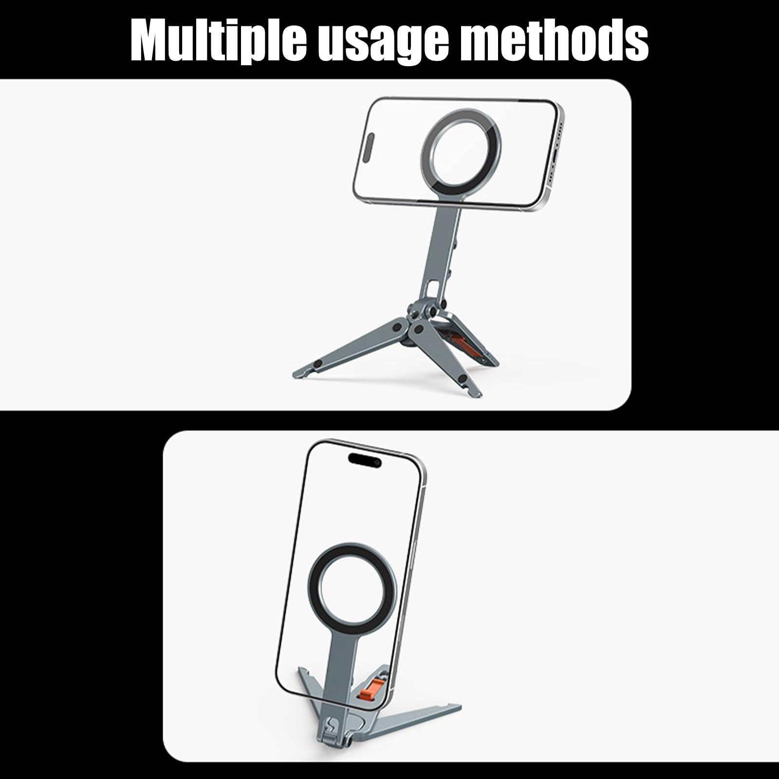 Supporto magnetico per telefono con doppia scarpa fredda