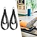 YueShengYCHUANG 2 Double Loop Pilates Reformer Straps with Comfortable Rings for Arm Training for Beginners, Silver Rings