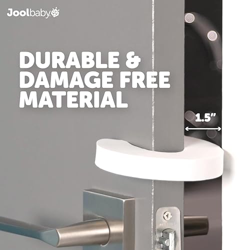 Miniatura 3 de Jool - Protectores de pellizco para puerta de bebé (paquete de 6) – Preventor de golpes – Puertas a prueba de bebés para evitar dedos pellizcados y