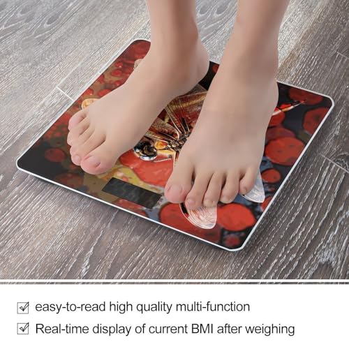 Báscula digital inteligente Red Dragonfly para baño miniatura 5