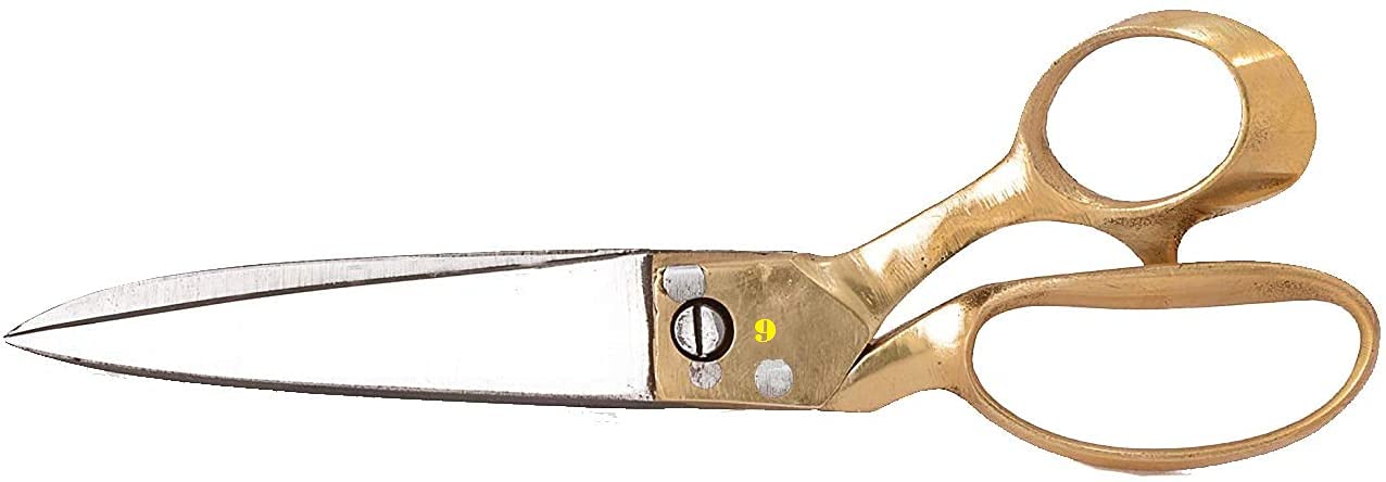 AASONS Professional Tailor Scissors for Cutting Fabric Heavy Duty Scissors For Leather Cutting Industrial Sharp Sewing Shears for Home Office Artists Dressmakers With 100% Brass Handle 9 inch
