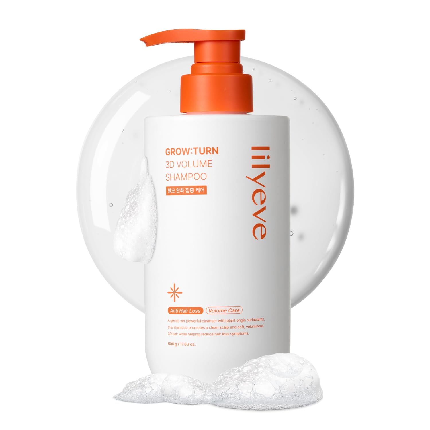 lilyeve GROWTURN 3D Volume Shampoo, Biotin, Hair Growth, 16.90 fl oz 16.90 fl. oz.