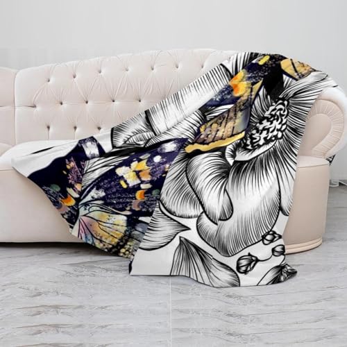 Couverture polaire lit et canapé, grand plaid doux microfibre 150x200 cm - 5