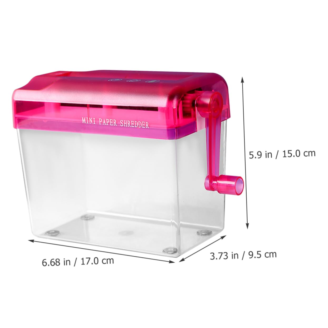 Happyyami Trituradora Manual De Papel Resistente y Compacta para Oficina y Hogar Trituradora Pequeña Portátil Sin Electricidad Accesorio Práctico De Mano para Uso Diario