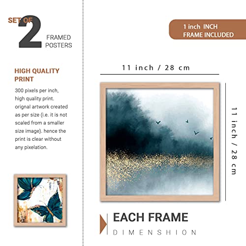 Image of kotart Modern Wall Art Framed Painting for Wall Decoration - Wall Paintings for Living Room Set of 4 (Art 5, Small (10x13 or 10x10 inch))