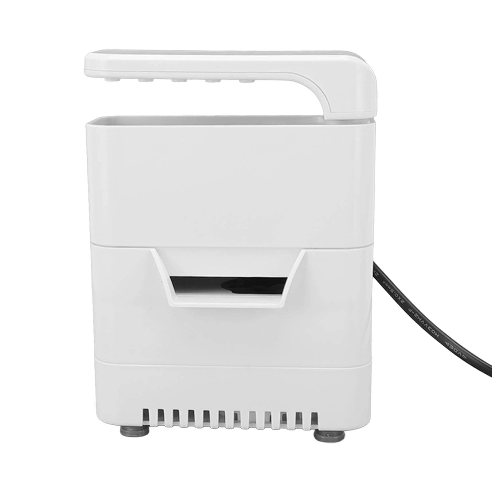 Shanrya Filtro de Acuario pequeño, Filtro de Tanque de Tortuga 3 en 1 ABS Fuerte succión bajo Nivel de Agua Enchufe de la UE 220V 15W para Acuario pequeño