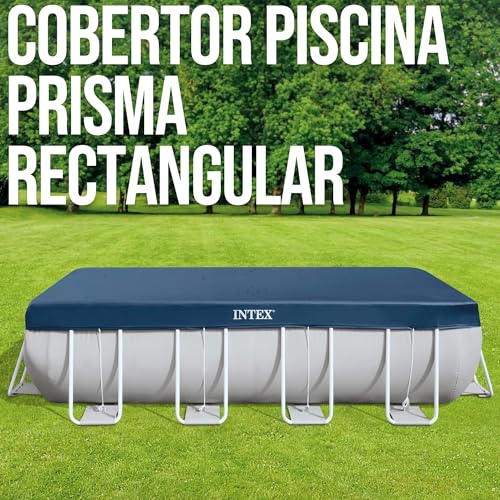 Intex 28037 - Telo Copripiscina Per Piscina Rettangolare, Pvc, Blu, 400X200 Cm - 2