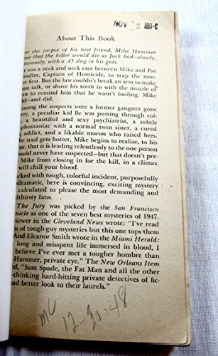 I, the Jury B001L21W44 Book Cover