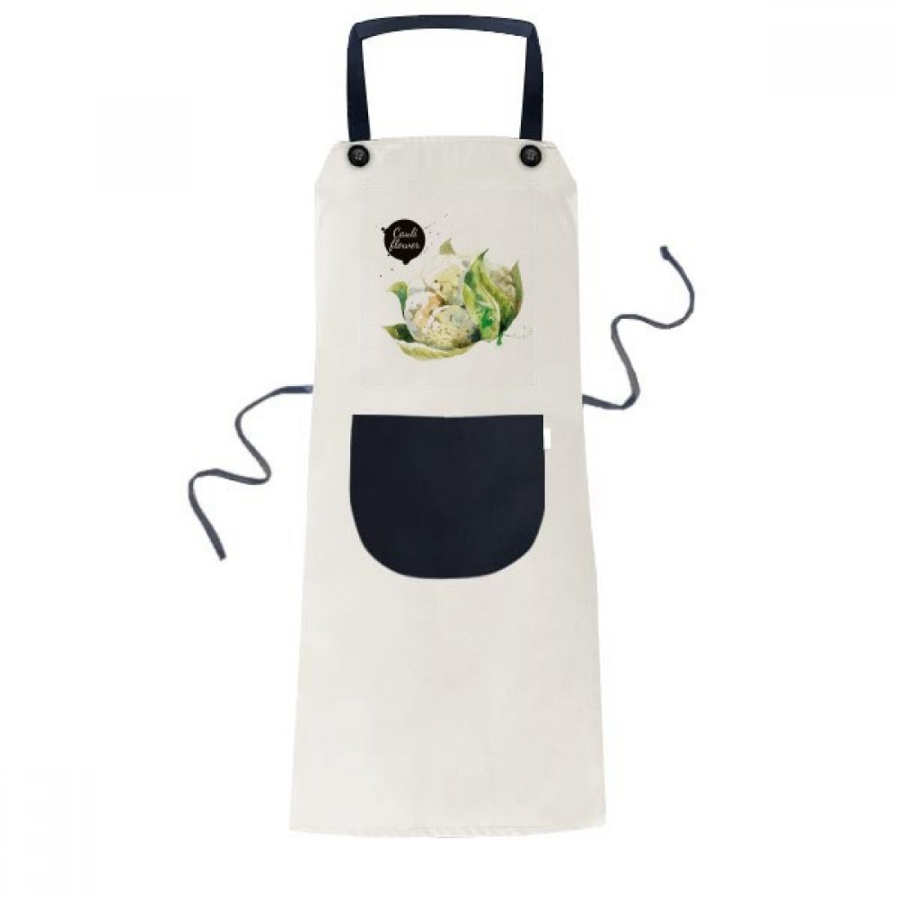 Tablier choux-fleurs réglable avec grande poche pour cuisiner au propre