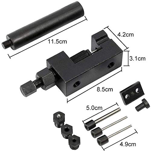 FreeTec Chain Breaker Riveter Cutter Tool Set Motorcycle Cam Drive Riveting Tool, Work with 500-630 Pitch Chains - Thumbnail 3