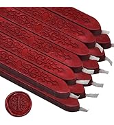12PCS Sealing Wax Candles, Wax Seal Sticks with Wick,Making Seals Decoration for Thanks Card Enve...