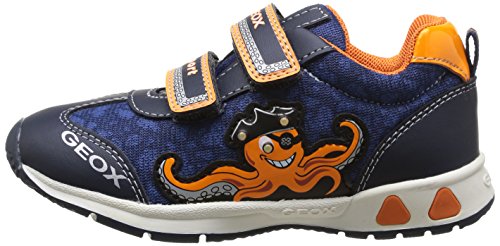 Geox Baby Teppei Boy 3 First Walker (Toddler), Navy/Orange, 26 Eu (9 M Us Toddler) #TOP6