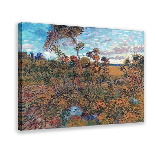 Coucher de soleil à Montmajour toile Van Gogh déco murale bureau élégant
