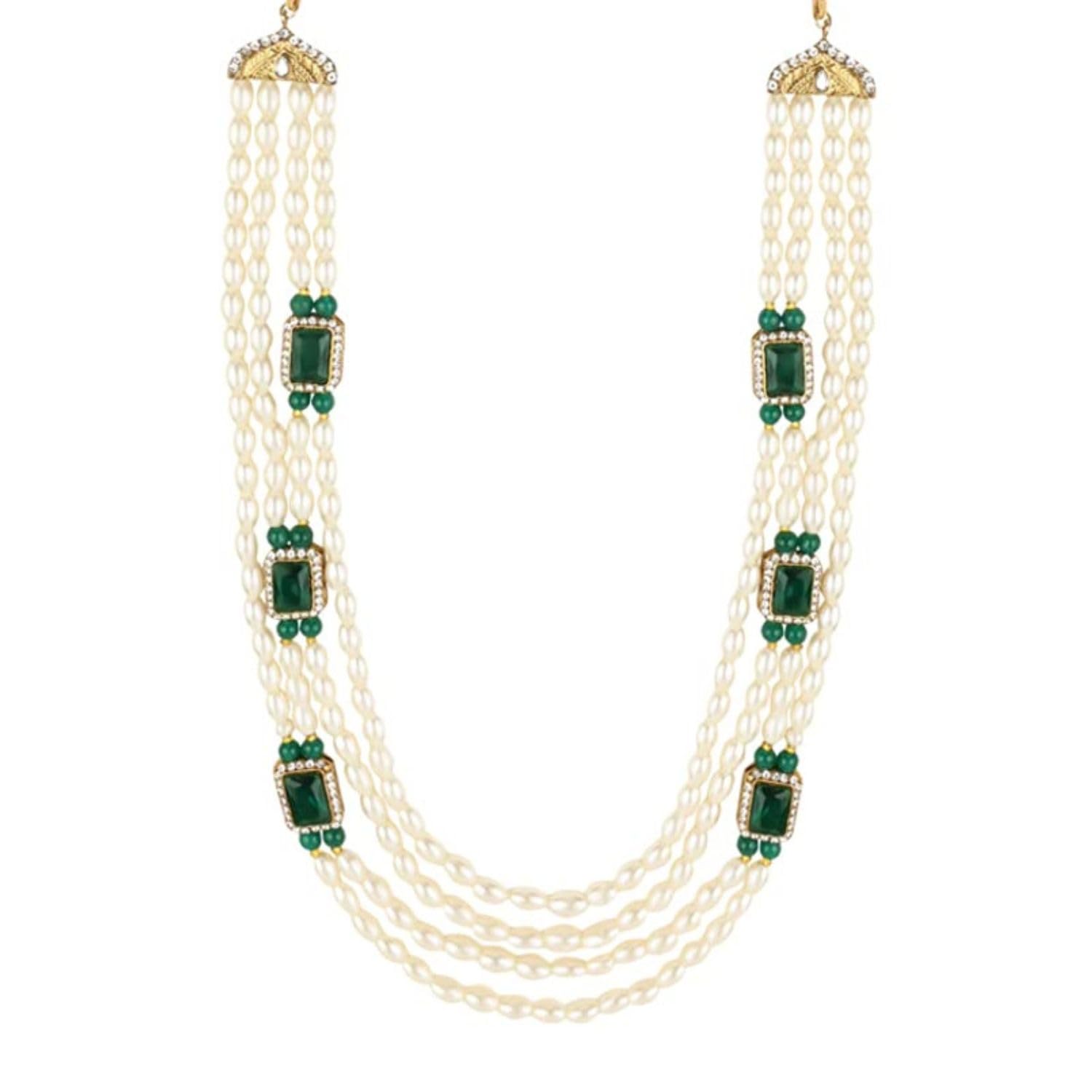 See full amazon price history chart for I Jewels 4 Layered Traditional Gold Plated Dulha Moti Mala with Beaded Maharaja Haar/Groom Necklace For Men(MLP47G) I Jewels 4 Layered Traditional Gold Plated Dulha Moti Mala with Beaded Maharaja Haar/Groom Necklace For Men(MLP47G) (B0BH47C69Q) Amazon Price History, Amazon Price Tracker