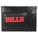 Siskiyou Sports NFL Buffalo Bills Logo Leather Cash and Cardholder, Black