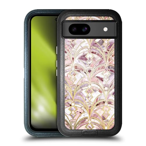 Étui antichoc Google Pixel 8a évite les bris de verre marbre