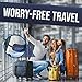 D&D RFID Blocking Money Belt for Travel for Men and Women- Hidden Travel Wallet and Passport Holder - Small Anti Theft Pouch With two adjustable belts for Traveling