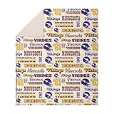FOCO Minnesota Vikings NFL Retro Sherpa Fleece Blanket