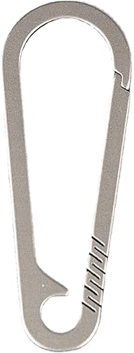 Miniatura 5 de Youngy Gancho de liberación rápida Llavero Hebilla Multifuncional Spring Snap Hook Llavero Aleación Titanio Mosquetón Herramienta al aire libre