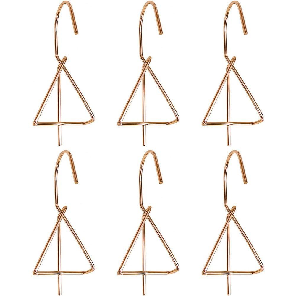 Hxhsgmeh 6PCS Terracotta Pots Hangers Flower Pot Hanger Hook Plant Hangers Metal Plant Wall Hanger for Garden Plants Rose Gold