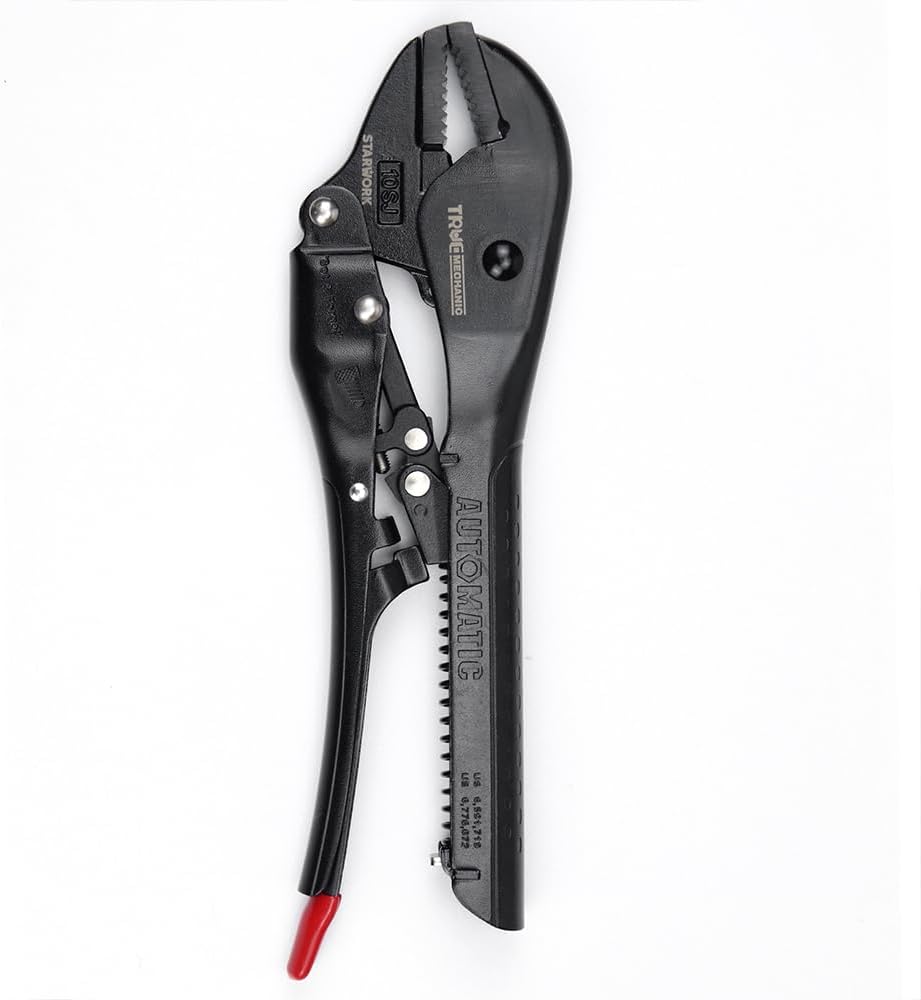 STARWORK TRUE MECHANIC™ Automatic Straight Jaw Locking Pliers 10-inch