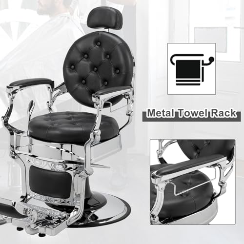Winado-Heavy-Duty-Vintage-Recline-Barber-Chair-Hydraulic-with-Headrest-Supports-up-to-700lbs-360Rotatable-Professional-Salon-Beauty-Spa-Shampoo-Equipment-Button-Style
