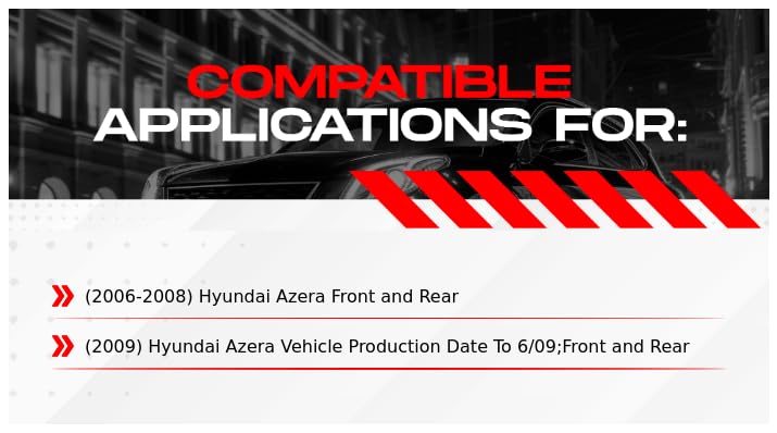 Image of R1 Concepts Front and Rear Brake Kit Fits 2006-2009 Hyundai Azera | Ceramic Pads, Blank eLINE Rotors| Hardware| 11.9 inch Front & 11.2 inch Rear