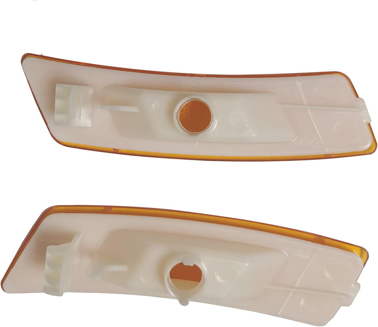 Amber Lens Front Bumper Side Marker Light Lens Housing Compatible with VW Beetle 2012-2019 Tiguan 2018-2021