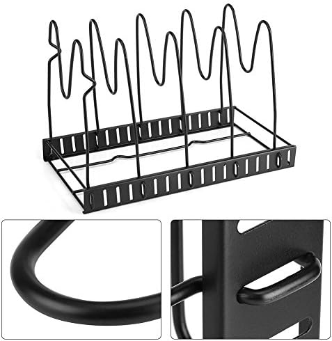 Adjustable Vertically/Horizontally 5 Tier Kitchen Saucepan Frying Pan Stand Holder Organiser Storage Rack Shelf