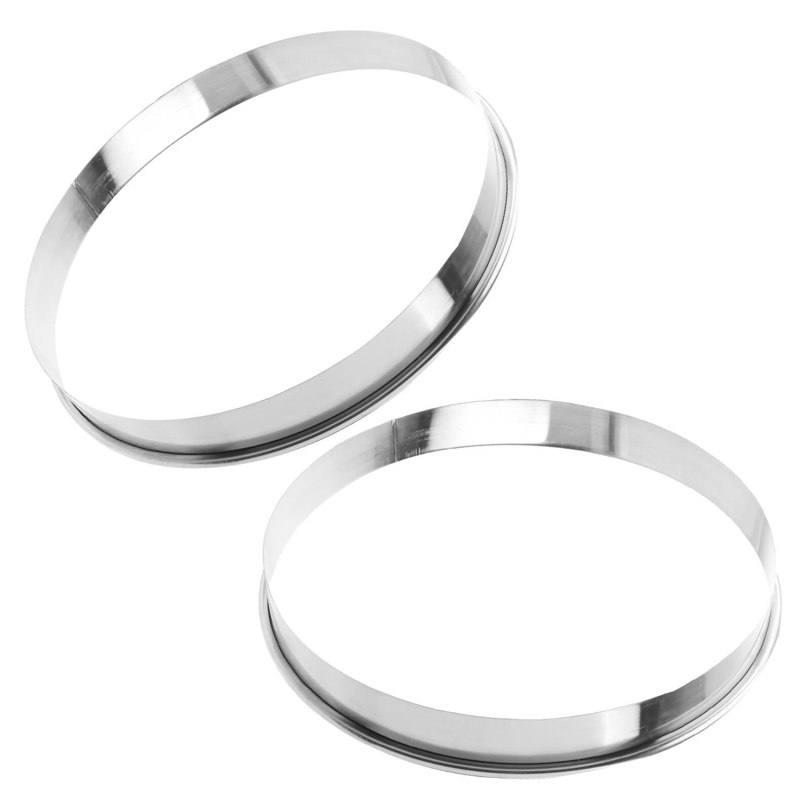 Anillo de pizza de acero inoxidable para evitar derrames de salsa Zerodeko, 2 u.