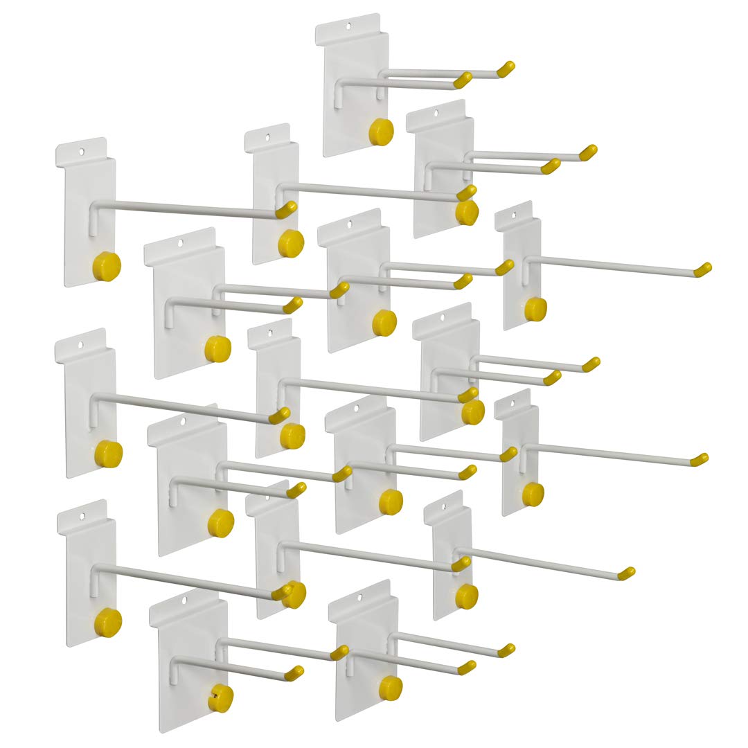 Garage Tek18 Piece Hook-Pack, Mounts on Tek Panel or Trek Trak and Most Other Slotted Wall Panel