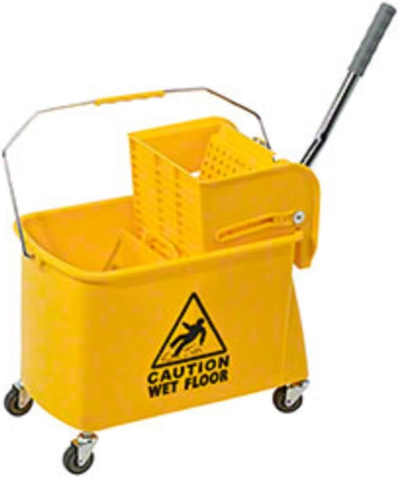 Janico Mop Bucket & Wringer Combo 20 Qt., Yellow Health