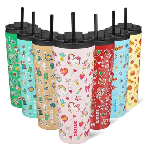 Image of BJPKPK 26 oz Coffee Tumbler with Straw, Insulated Stainless Steel Cup