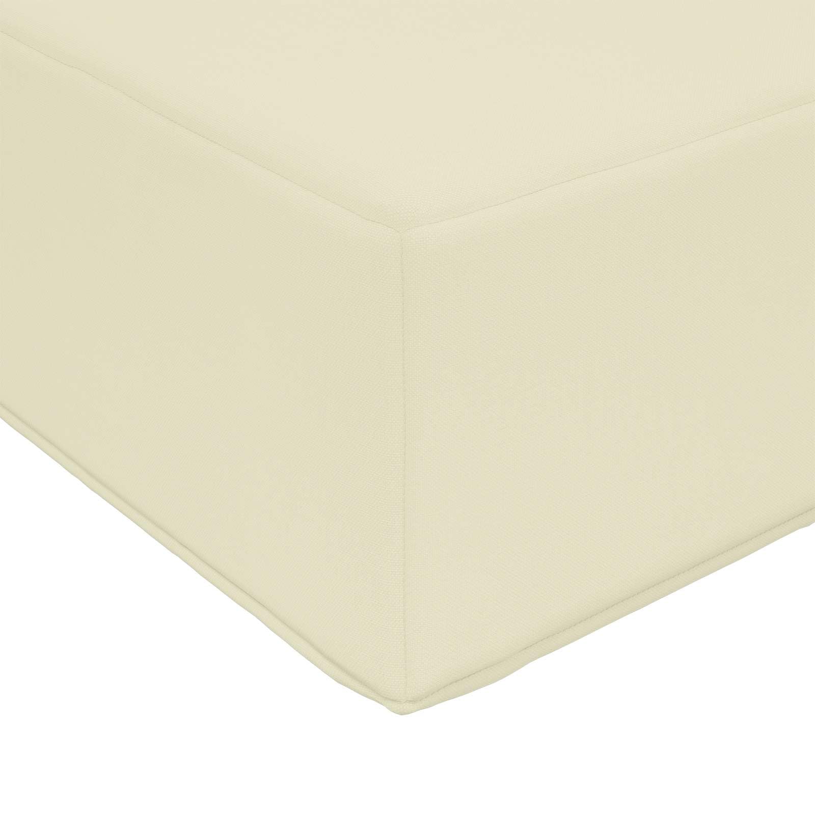 Kremowa poduszka na sofę 80 x 80 x 8 cm | Odporna na rozdarcie i blaknięcie wyściółka z pianki do ogrodu i tarasu