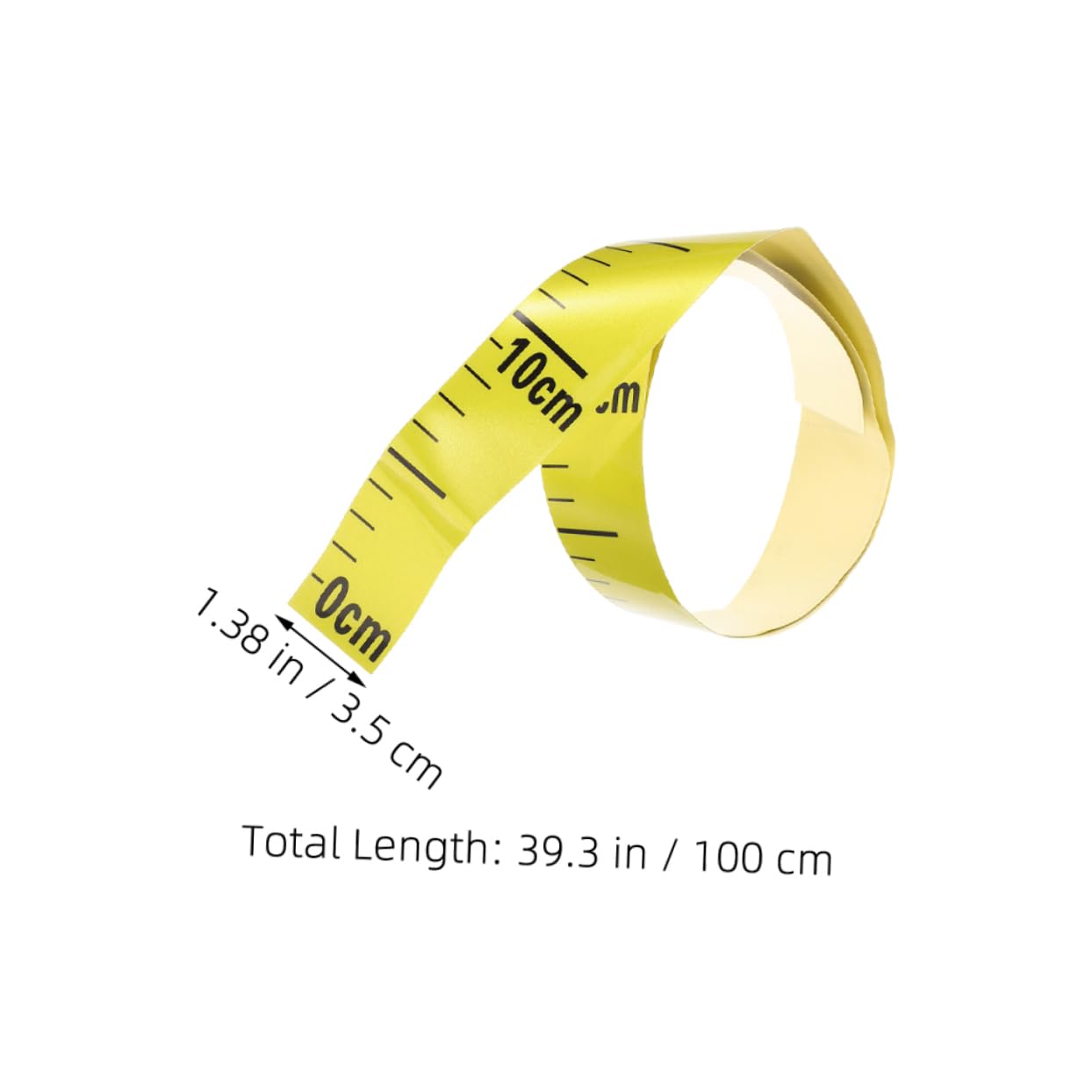 PRETYZOOM Sticky Water Level Tape Measuring Tape Sticker for Water Tanks Pools Pipes Self-adhesive Ruler