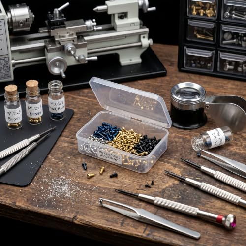 Image of 8-Pack Clear Plastic Boxes with Lids for Sewing Notions