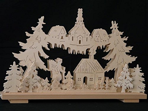 Voûte lumineuse électrique église en bois 50x31cm Rudolphs Schatzkiste