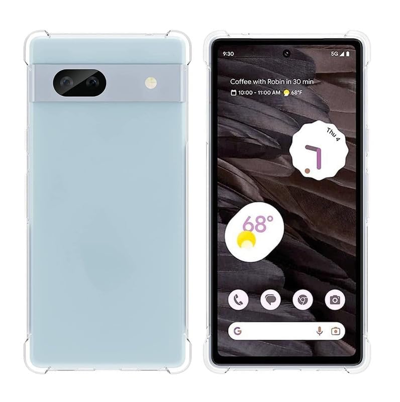 Image of Case Creation Brand - Mobile Cover for Google Pixel 8A (Soft & Flexible Back Case), Transparent