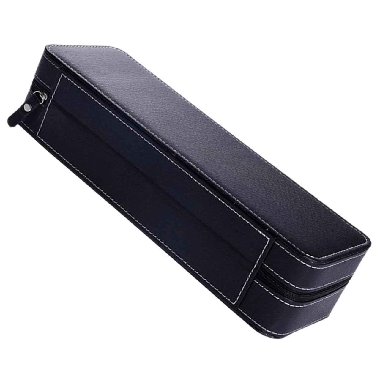 Boîte à bijoux portable noire idéale pour le rangement de vos montres en voyage d'affaires