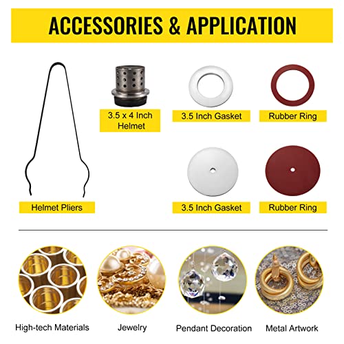 Vevor VACUUM INVESTING CASTING MACHINE 1/2 Hp, 3 Cfm Lost Wax Cast Combination 2L thumb #4