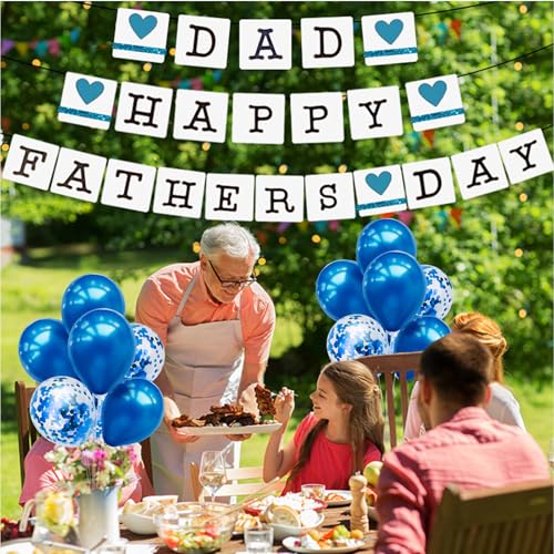 Image of ZJDHPTY 4Set Blue Balloon Stand Table Centerpieces Party Decor | Blue Balloons,Blue Party Decorations for Birthday Graduation Retirement Anniversary Father's Day,New Years Eve Party Supplies