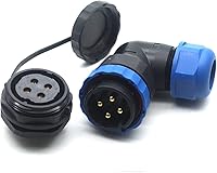 Vista 15 de SD28 2Pin ~ 26Pin Power Industrial Cable Conector, Codo Impermeable Enchufe Conector de Alimentación IP67 (12 Pin)