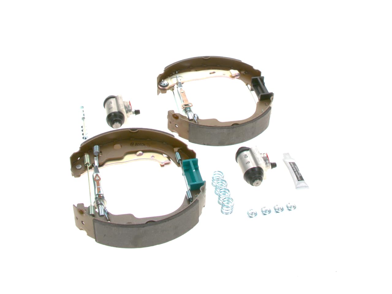 Bosch KS193 Kit Super Pro - Kit de frein à tambours arrière - 1 jeu complet prémonté, 2 cylindres de roue, 4 mâchoires de frein