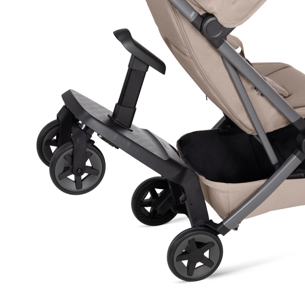 Joolz Aer2 Mitfahrbrett - Trittbrett mit abnehmbarem Sitz | One-Click-Befestigung, kompakt faltbar, freiem Zugang zur Bremse - Bis 20 kg belastbar -Kompatibel mit Joolz Aer2 Kinderwagen