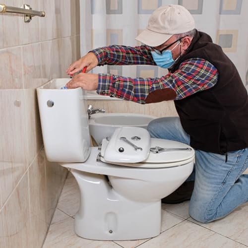 2 Stück Füllventil Für Spülkasten, Spülkasten Dichtungen, Hutmembran Spülkasten, Schwimmer Toilettenspülkasten, für Spülkästen(Schwarz)